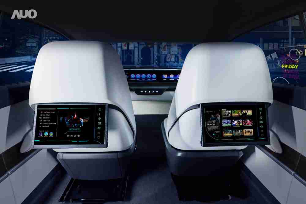 OBPay新一代Smart Cockpit 2024，，，以Micro LED先进显示技术优势，，创建〝可卷式后座娱乐显示器〞，，，，仅在互动时才显示出所需画面及信息，，，扩充更丰富的娱乐和交互信息服务，，，，获国际奖项荣耀